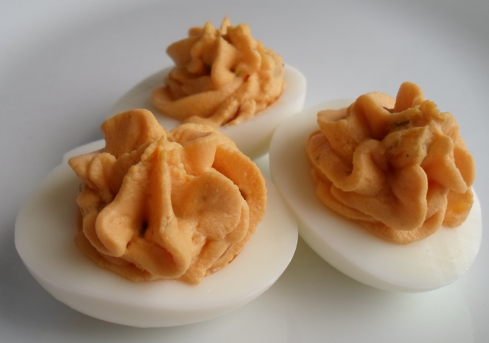 Happier Than A Pig In Mud Heinz Deviled Eggs with Ketchup, Mustard and