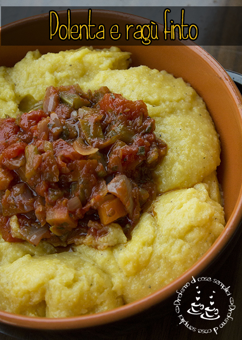 polenta con ragù finto {veg ricetta}