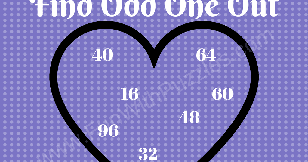 Odd One Out Number Maths Puzzle Question with Answer