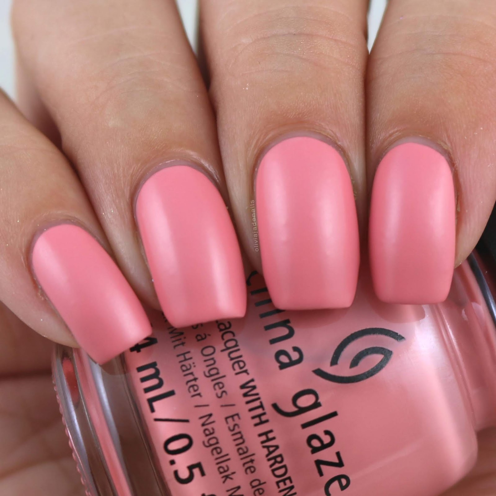 China Glaze Senora Flora (no top coat) swatched by Olivia Jade Nails