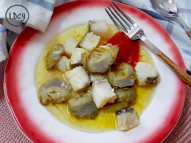 Bacalao Y Alcachofas Confitados/candied Cod And Artichokes
