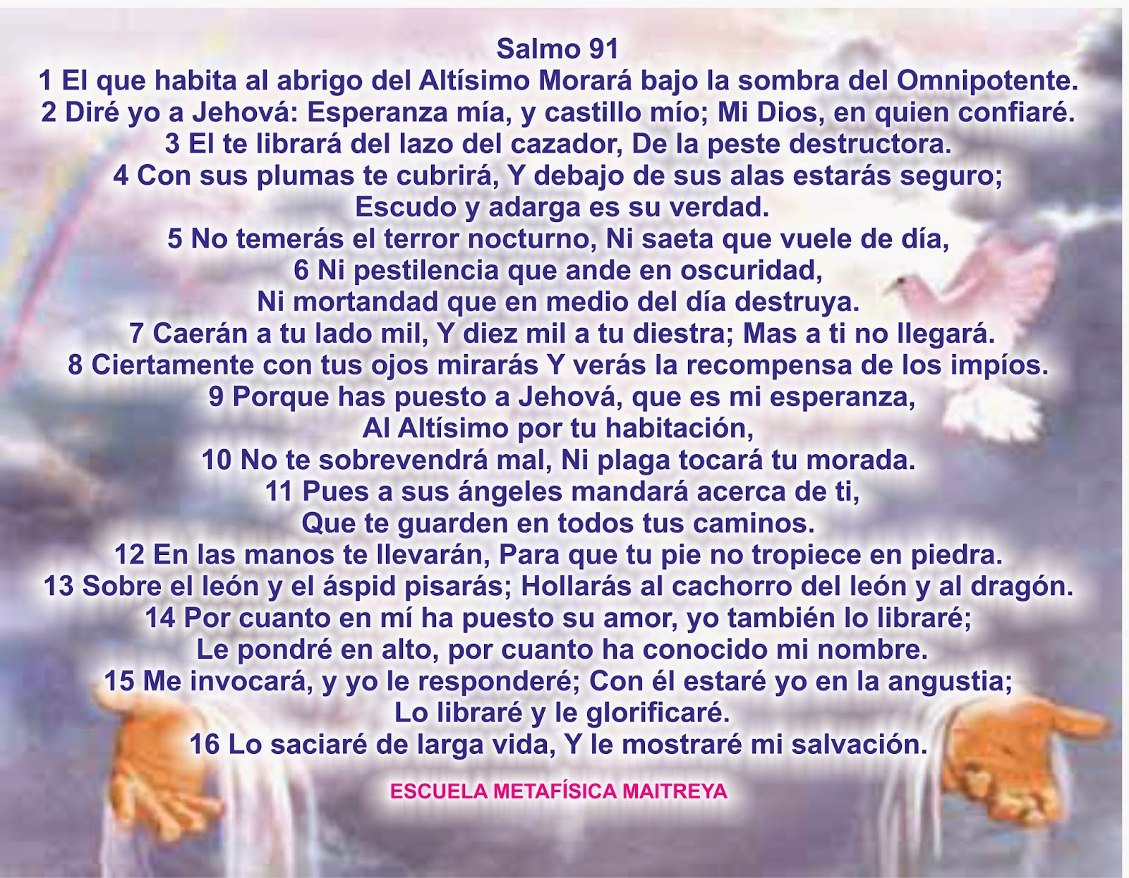 Escuela Metafísica "Maitreya" SALMO 91.