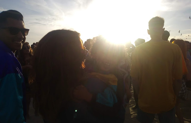"The Kid and Parents" at the Venice Beach Drum Circle by Omar Cherif — 6 May 2018