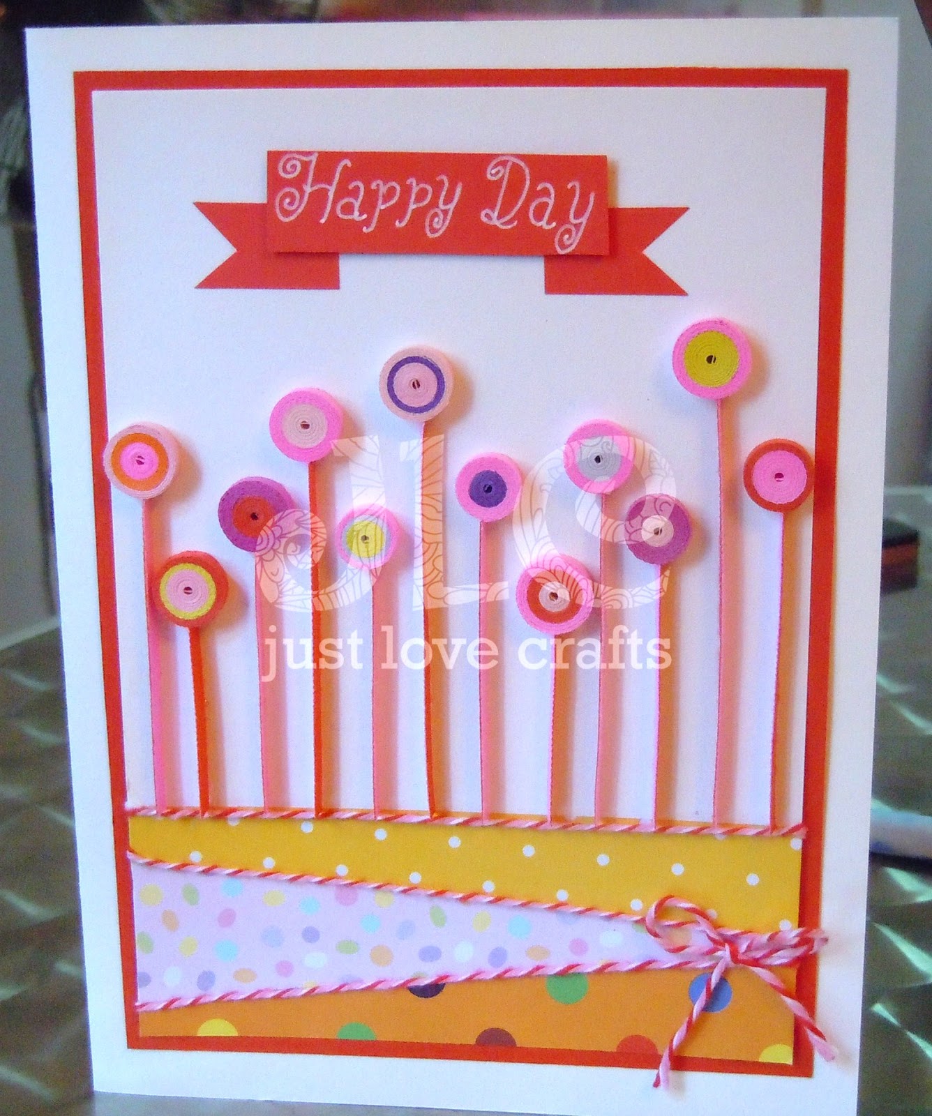 Just Love Crafts Candy Land card!