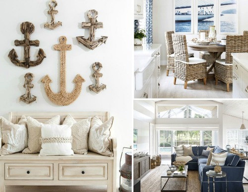 Nautical Living with Navy Blue, White & Natural Textures