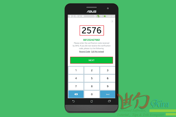 Wd-Kira, cara paling mudah daftar aplikasi line melalui android, cara terbaru membuat ID Line dengan android