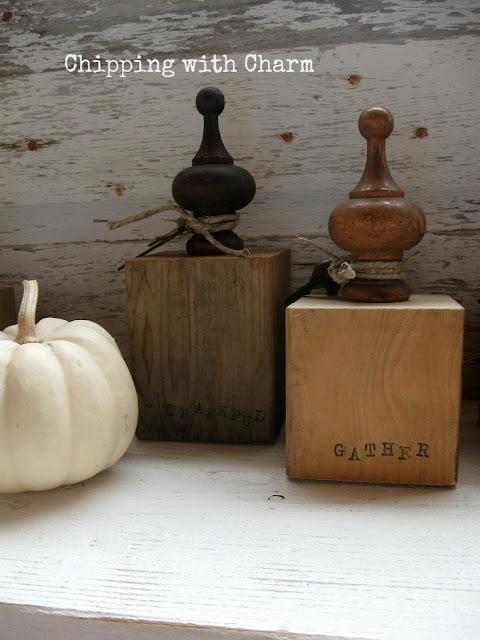 Chipping with Charm: Wood Block Pumpkins...www.chippingwithcharm.blogspot.com
