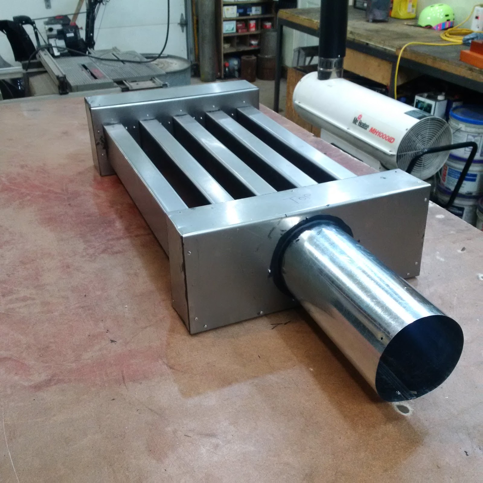 Another Day Another Project How To Build A Shop Heater Heat Exchanger