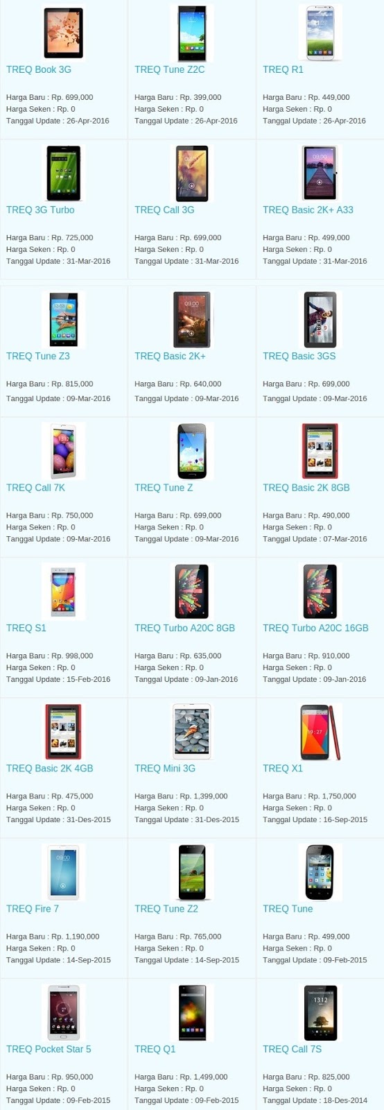 Daftar Harga Hp Terbaru Treq Mei 2016 Daftar Harga Hp Terbaru Treq Mei 2016