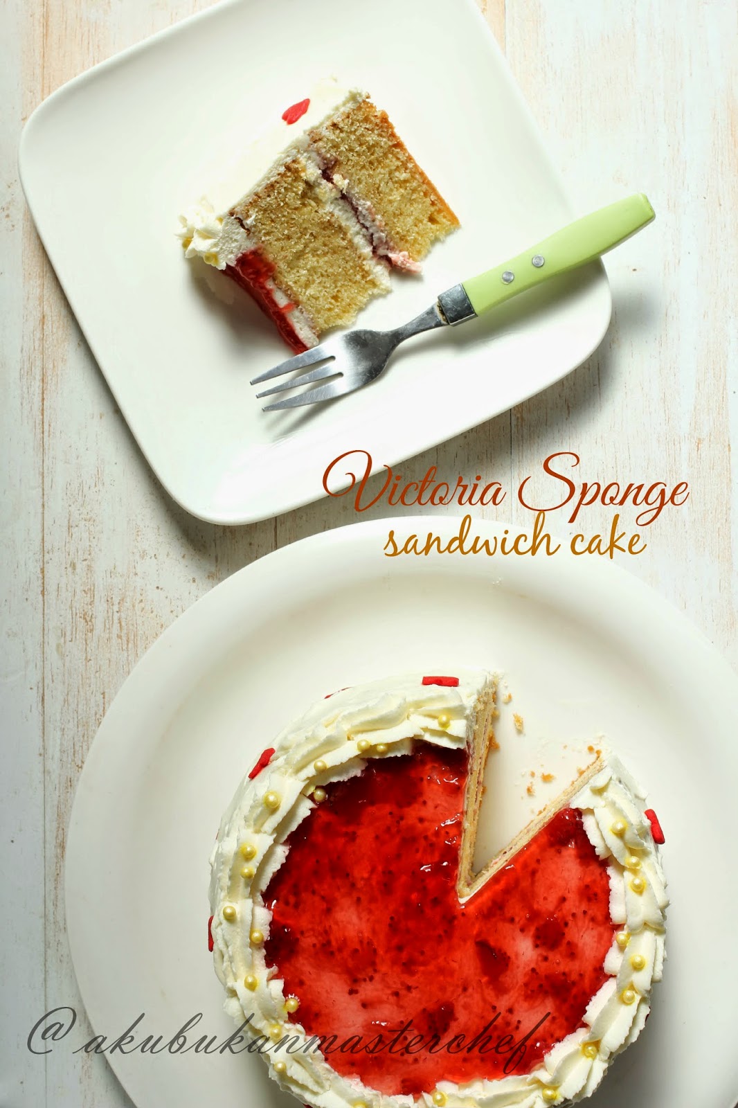 Resepi Victoria Sandwich Cake