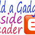 How To Add A Gadget / Widget Inside Blogger Header Section
