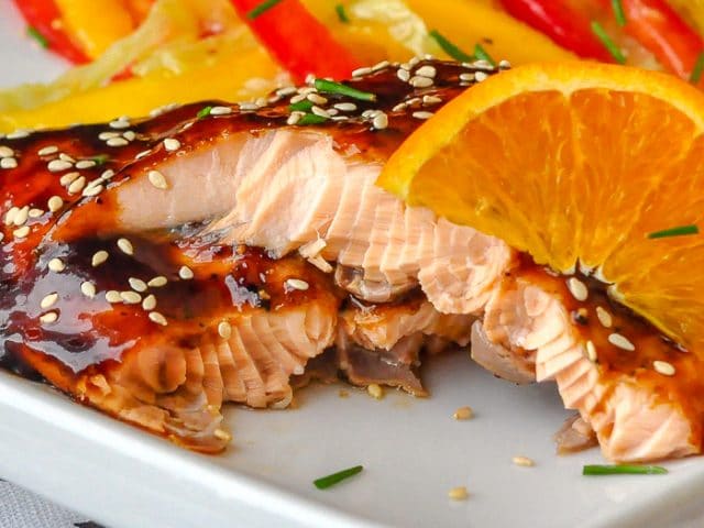 Orange Five Spice Glazed Salmon Orange Five Spice Glazed Salmon