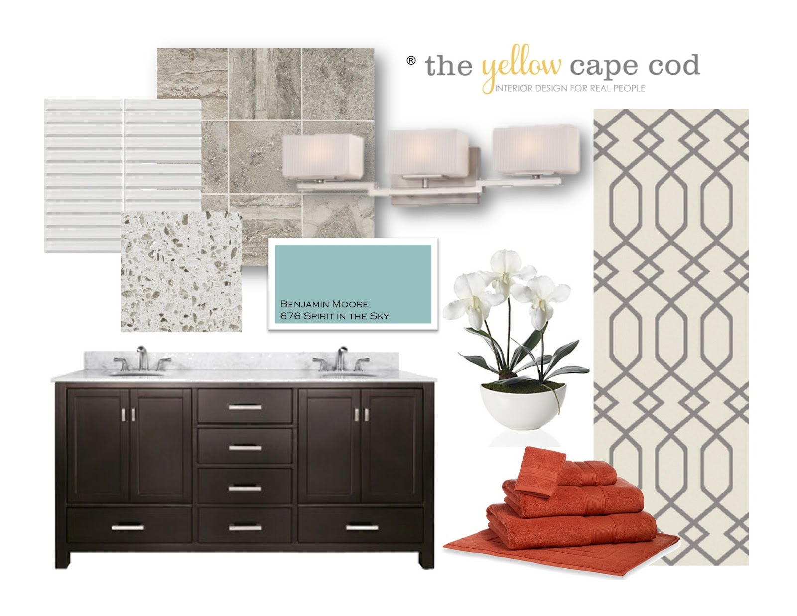 The Yellow Cape Cod Orange Turquoise And Gray Master Suite Orange Turquoise And Gray Master Suite
