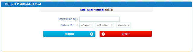 CTET Admit Card CTET Admit Card