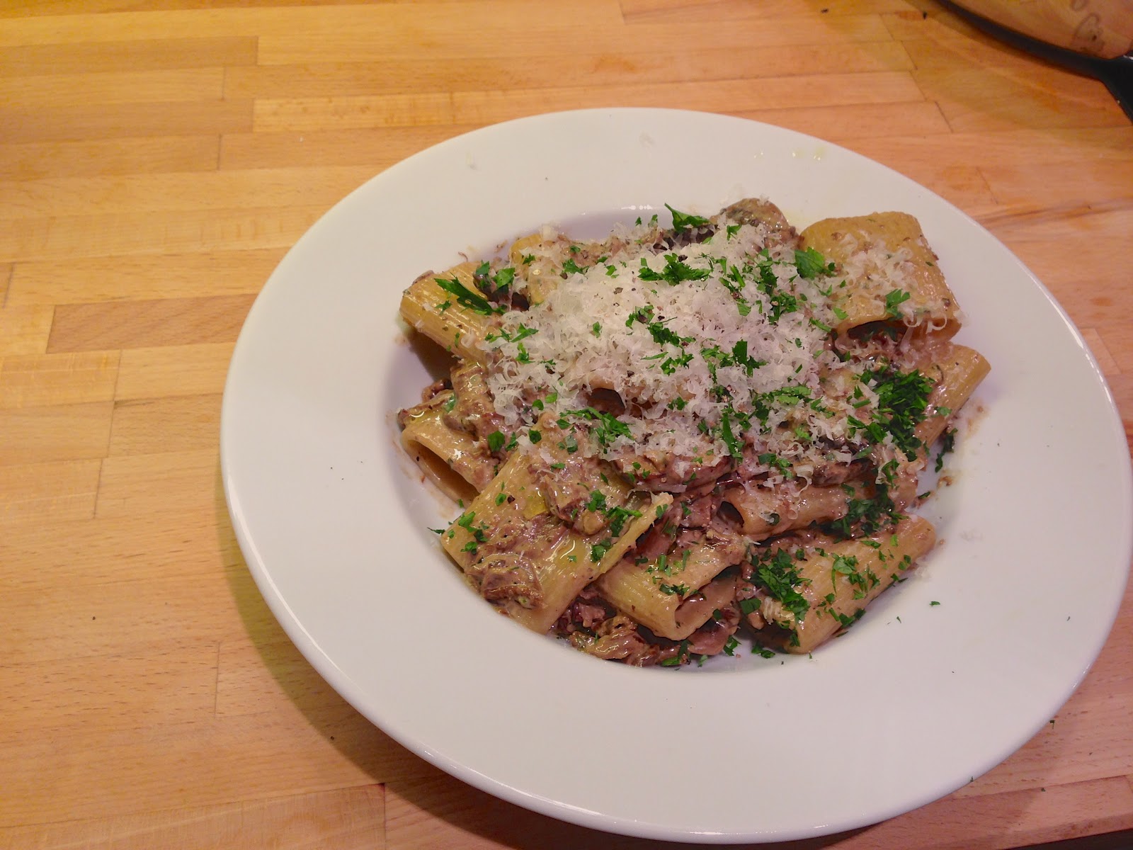 akifoodwine PortobelloPorcini Pasta