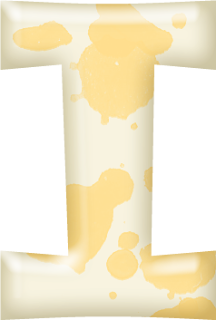 Abecedario con Manchas en Color Amarillo.