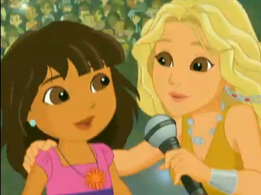 OFFICIAL FANS CLUB SHAKIRA BARRANQUILLA: Shakira en Dora Explorer Girls