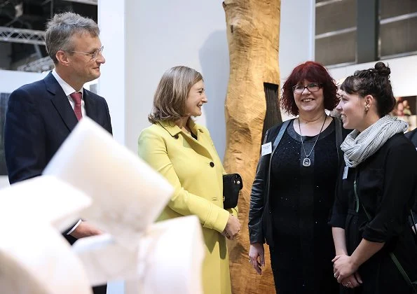 Princess Stephanie visited the Salon 2019 of the Luxembourg Art Circle (CAL) at Tramsschapp Culture Center