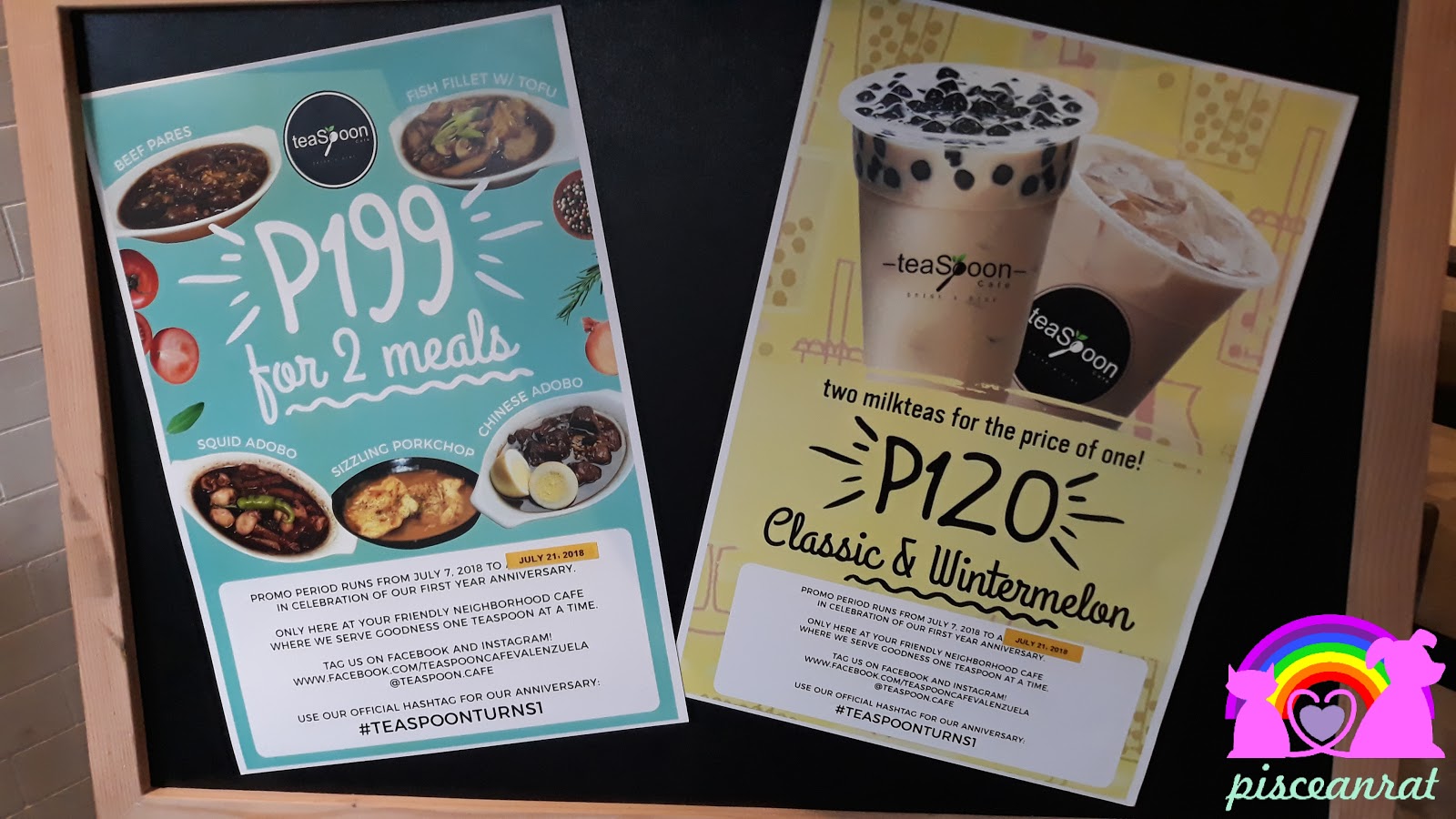 Celebrating Teaspoon Cafe Valenzuela's First Anniversary!