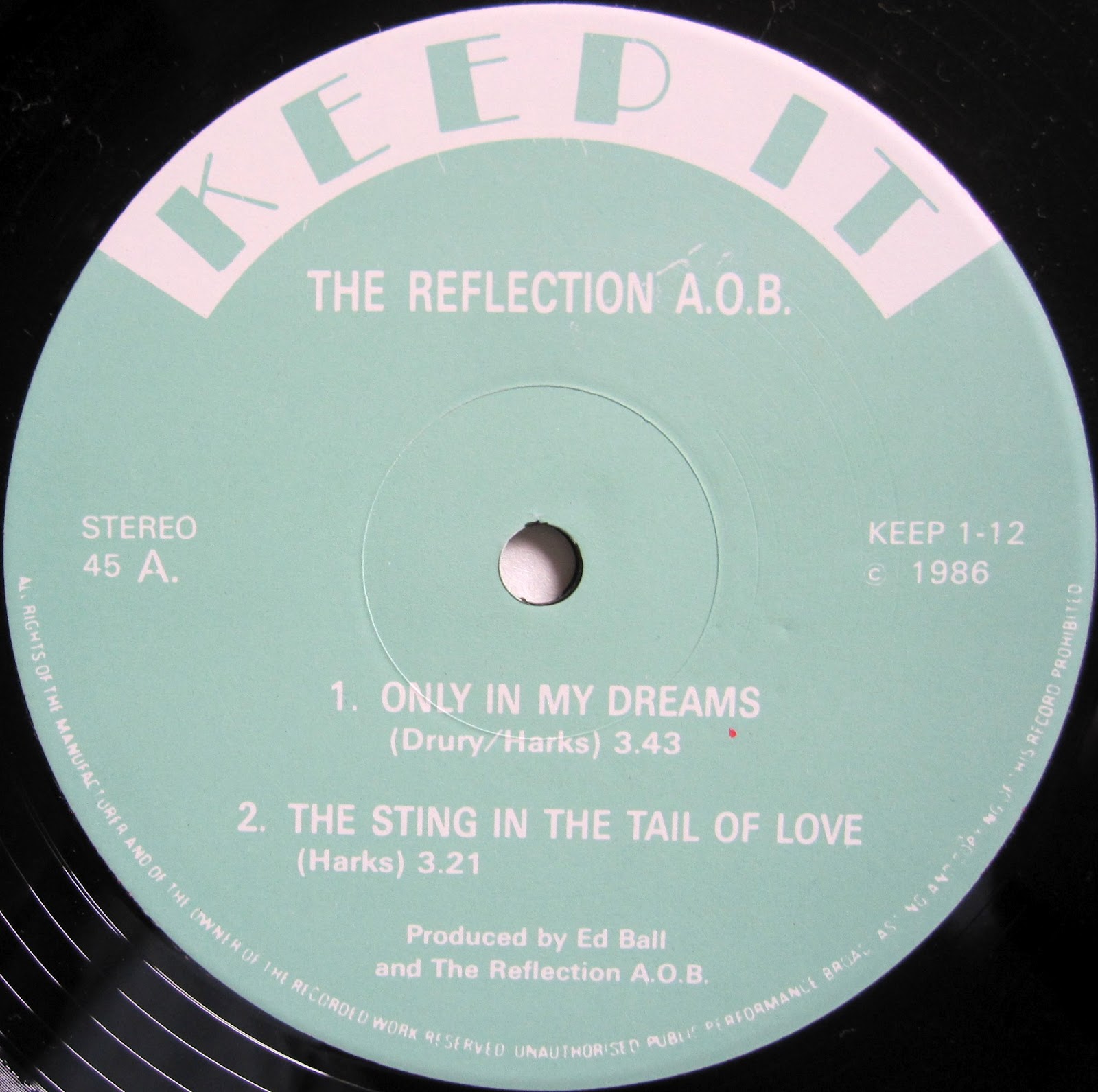 From A Northern Place The Reflection A.O.B. Only In My Dreams (12")