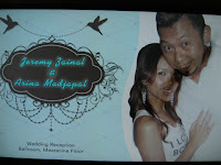 The poster of wedding couple Jeremy and Arina