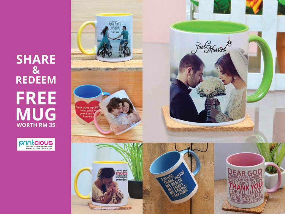 FREE CUSTOMISED MUGS GIVEAWAY DARI