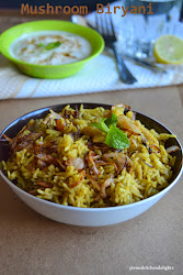 biryani mushroom kaalan cooker pressure ingredients recipe rice