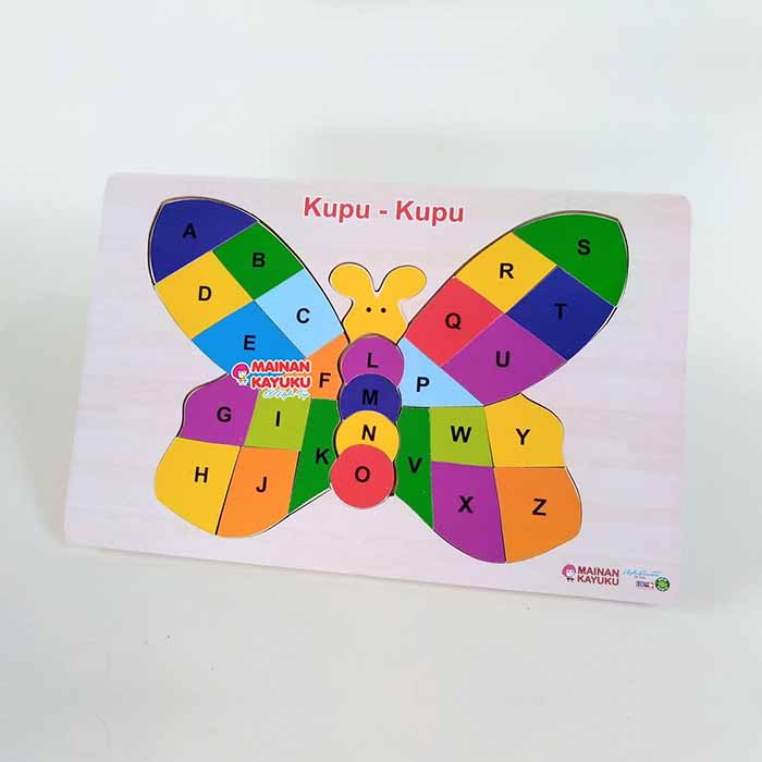 Puzzle Kupu-kupu Huruf