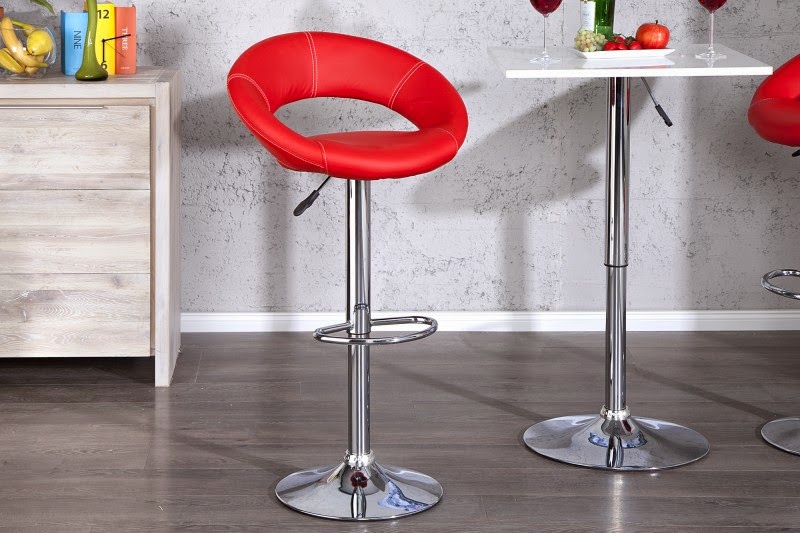 dizajnove stolicky k baru, moderne barove stolicky, stolicka cervena