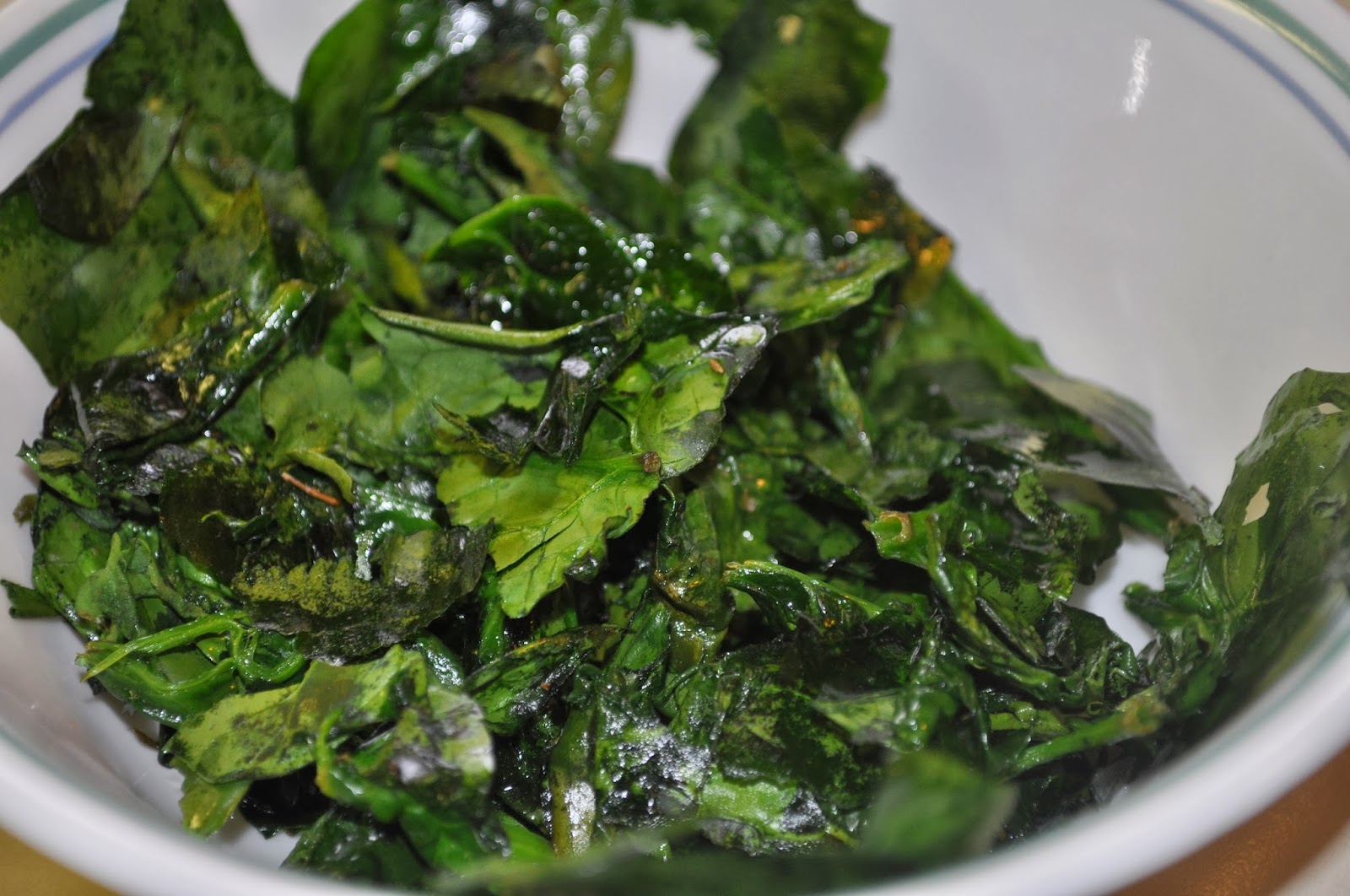 Life in my Kitchen...and beyond 1,164 Italian Herb Baked Spinach Chips