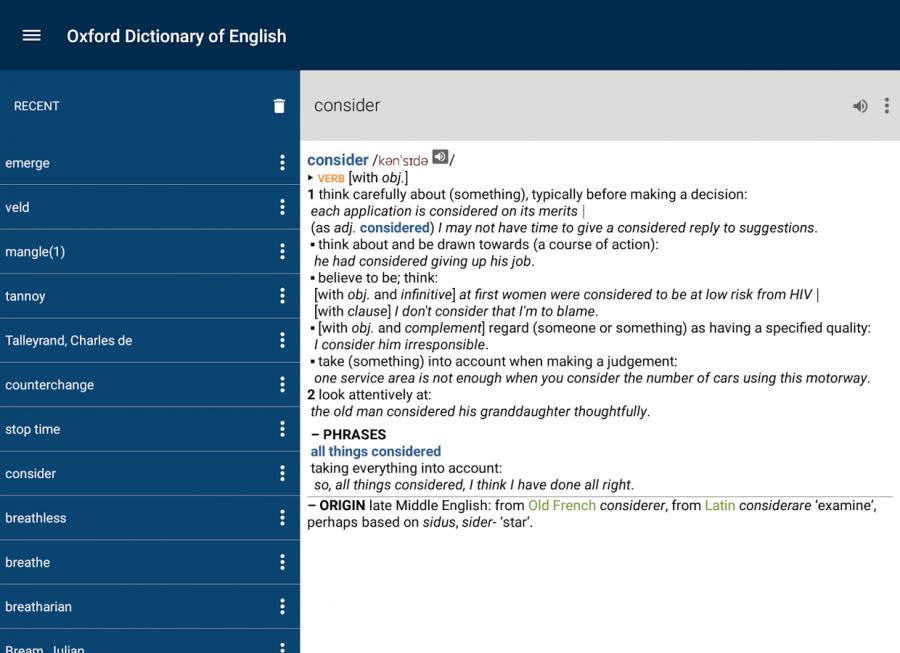 Oxford Dictionary of English v8.0.225 Apk Data Premium Version