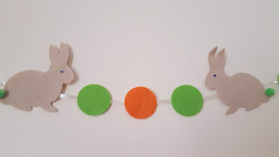 DIY felt bunny garland DIY felt bunny garland