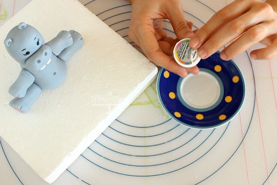 Tutorial hipopotamo de fondant