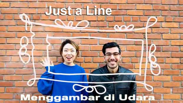 Menggambar di udara dengan Aplikasi Just a Line dari google Menggambar di udara dengan Aplikasi Just a Line