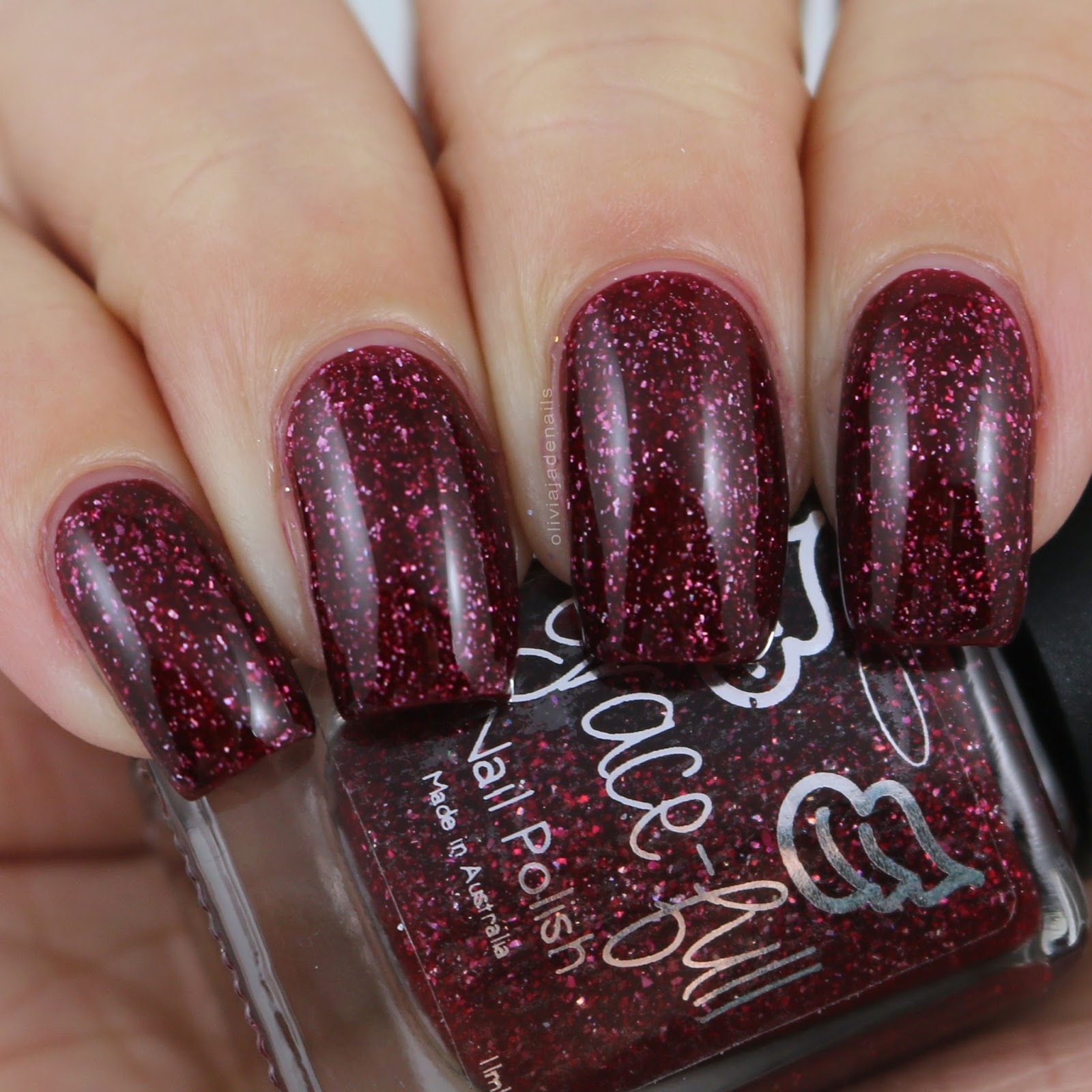 Grace-full Nail Polish Vampire Soup swatched by Olivia Jade Nails