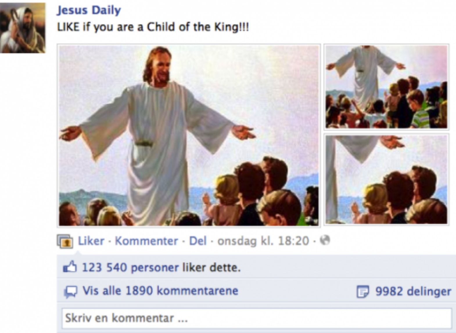 Jesus Dailey på Facebook