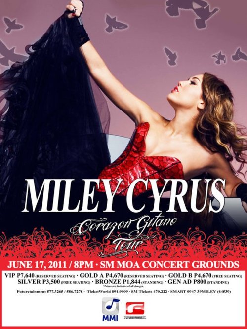 MILEY CYRUS LIVE IN MANILA | Ticket Details | Poster, Miley Cyrus Live in Manila Poster, picture, image, photos, pic