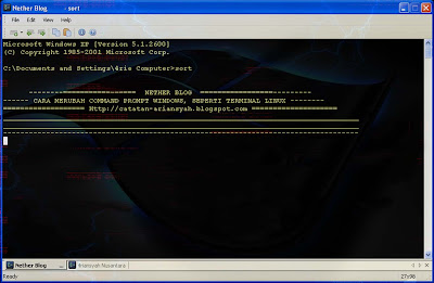 cara merubah cmd seperti terminal pada linux merubah cmd windows seperti terminal pada linux