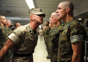 Military training. Military training.