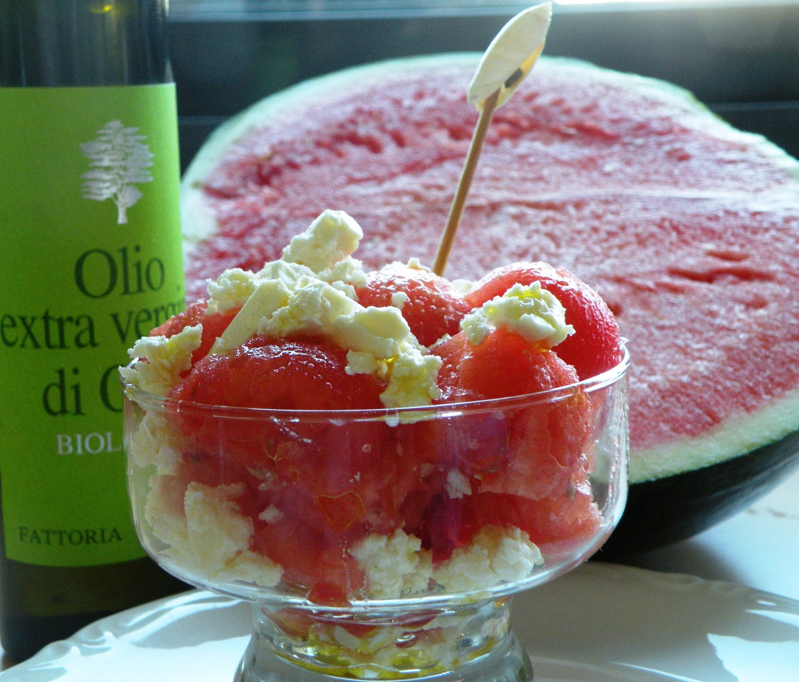 Mis pinitos de cocina Ensalada de sandía y queso feta