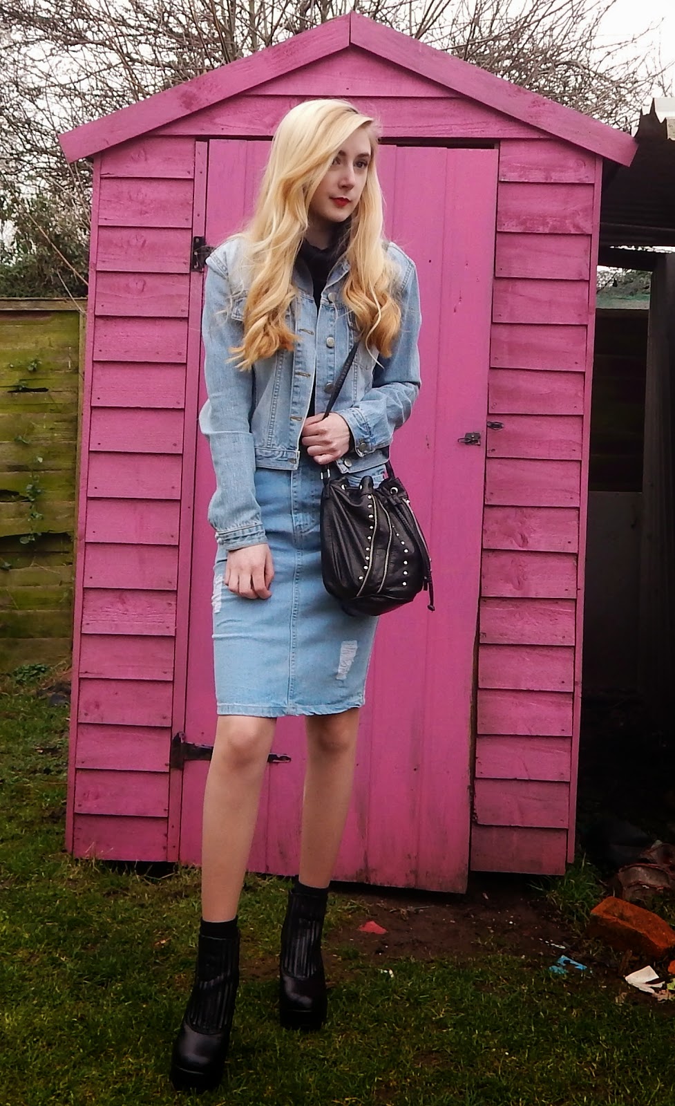 double denim 90s costume