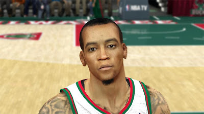 NBA 2K13 Monta Ellis Cyberface Mod