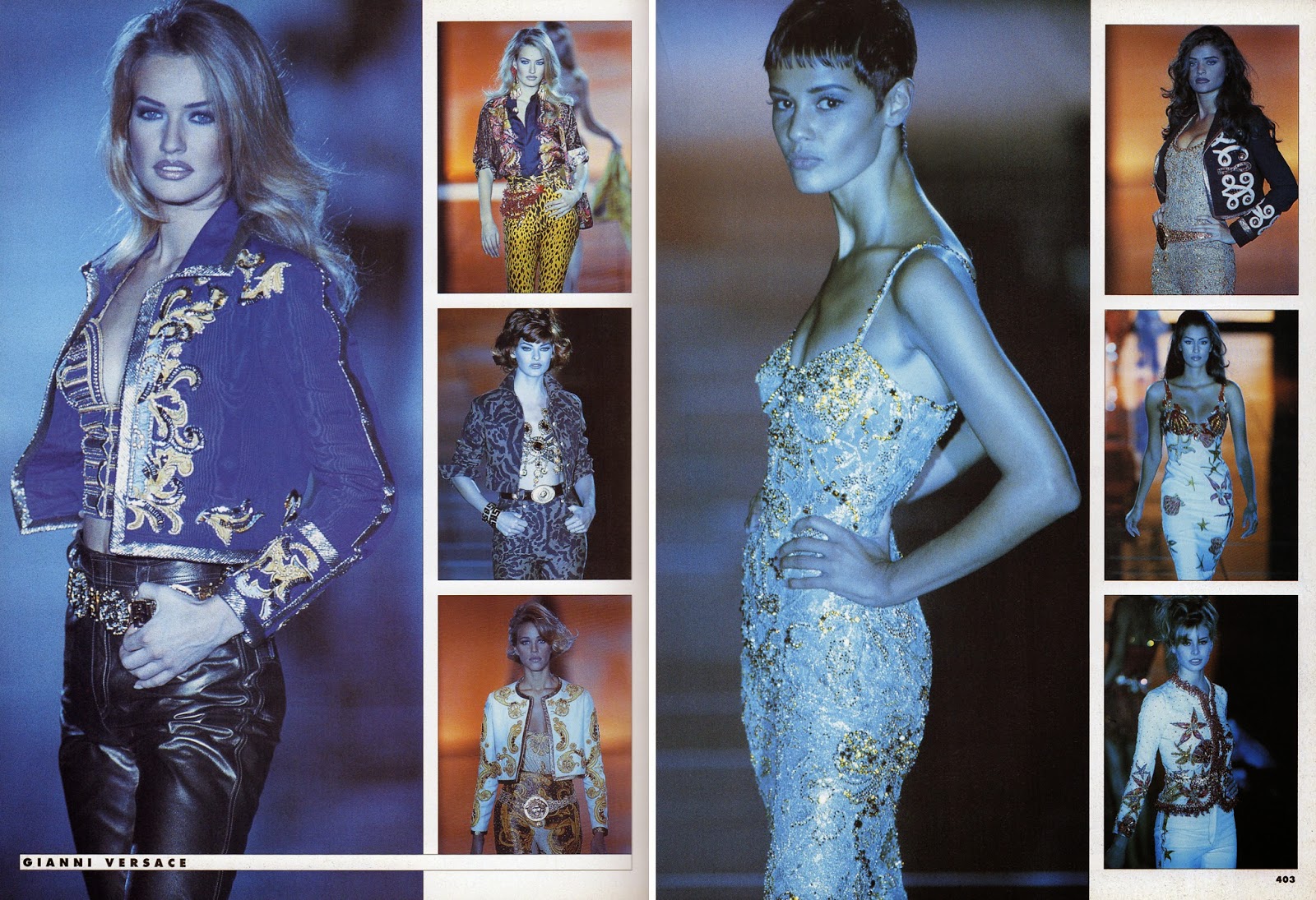 Vintage von Werth Blog Vintage Runway Gianni Versace, Spring 1992