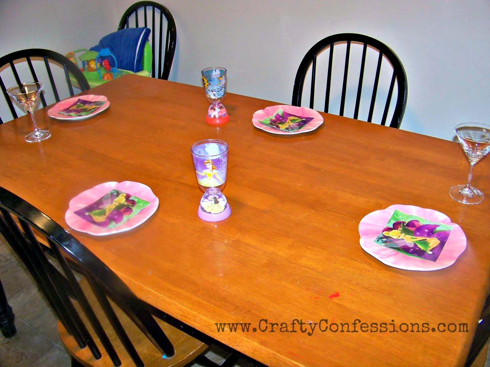 Crafty Confessions of a Brainy Mom Chalkboard Kitchen Table Revisited