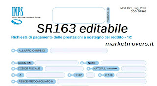 Modello INPS SR163 editabile 2020