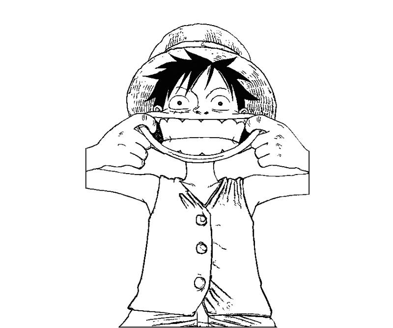 Monkey D Luffy 6 Coloring | Crafty Teenager