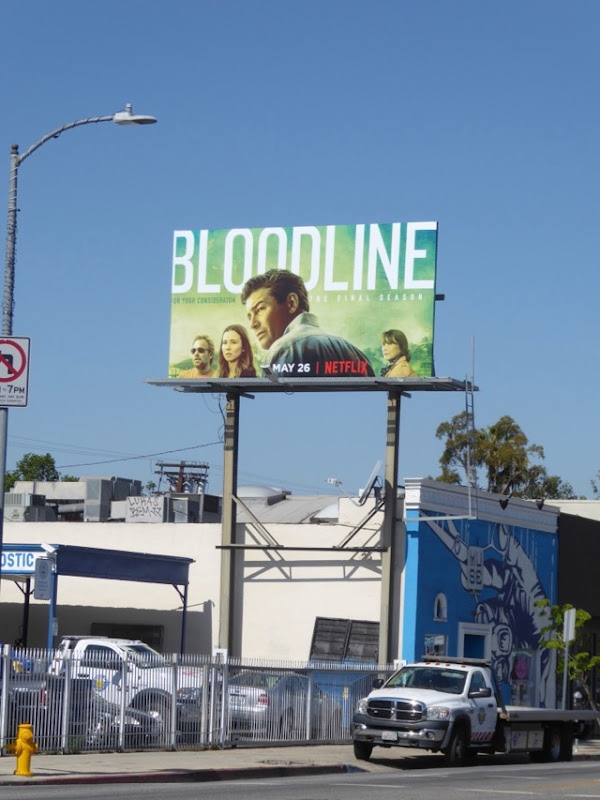Bloodline season 3 billboard Melrose Avenue Bloodline season 3 billboard