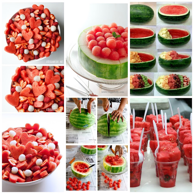 Come tagliare e servire l’anguria.