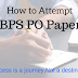 How to Attempt IBPS PO Paper?