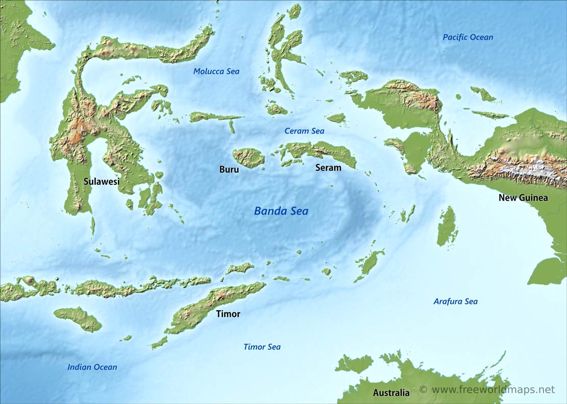 Laut Banda merupakan laut terdalam di Indonesia